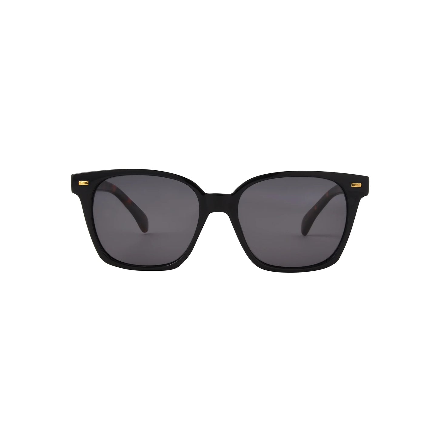 Foster Grant Women's Polarized Way-Shaped Sunglasses, Black - SEVENB