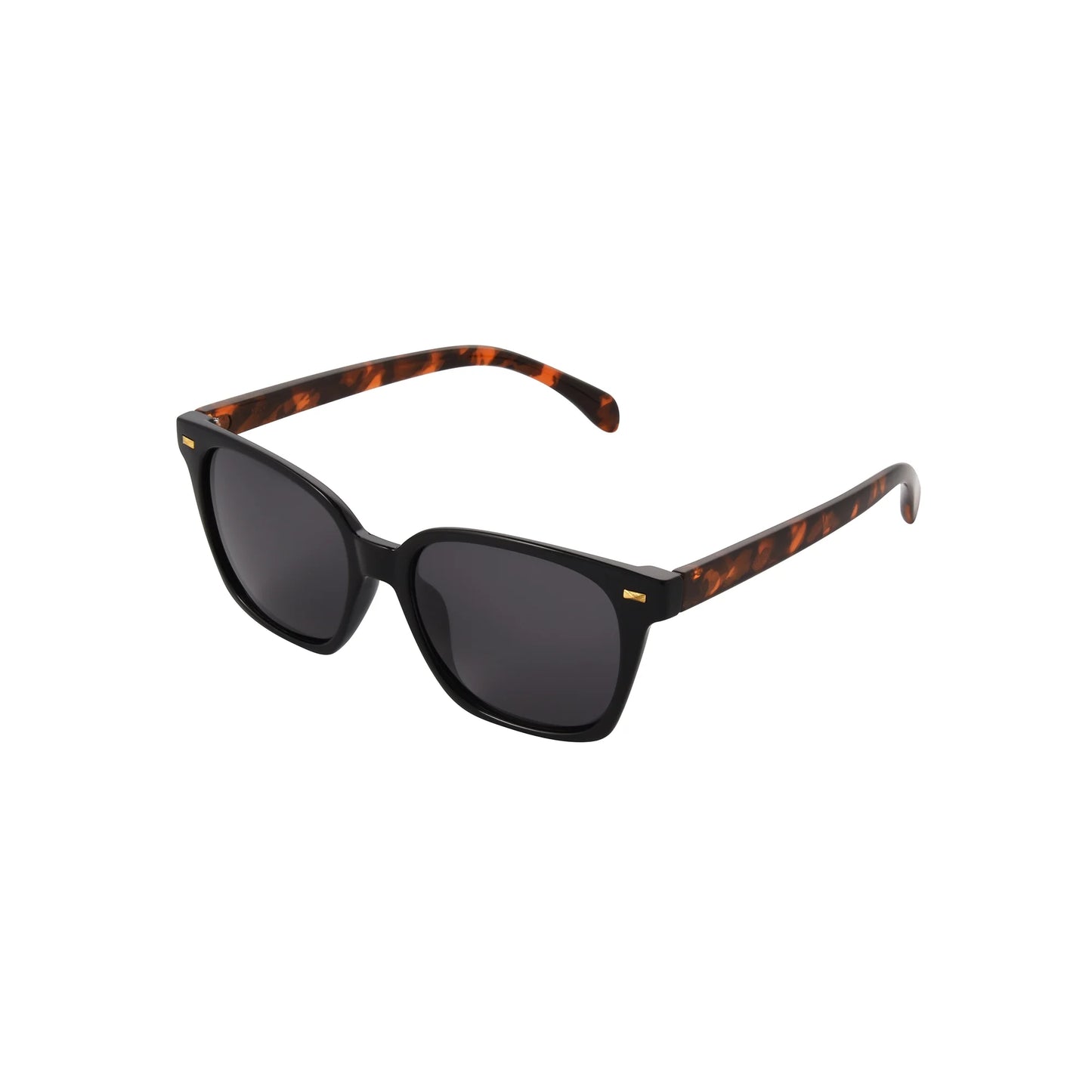 Foster Grant Women's Polarized Way-Shaped Sunglasses, Black - SEVENB