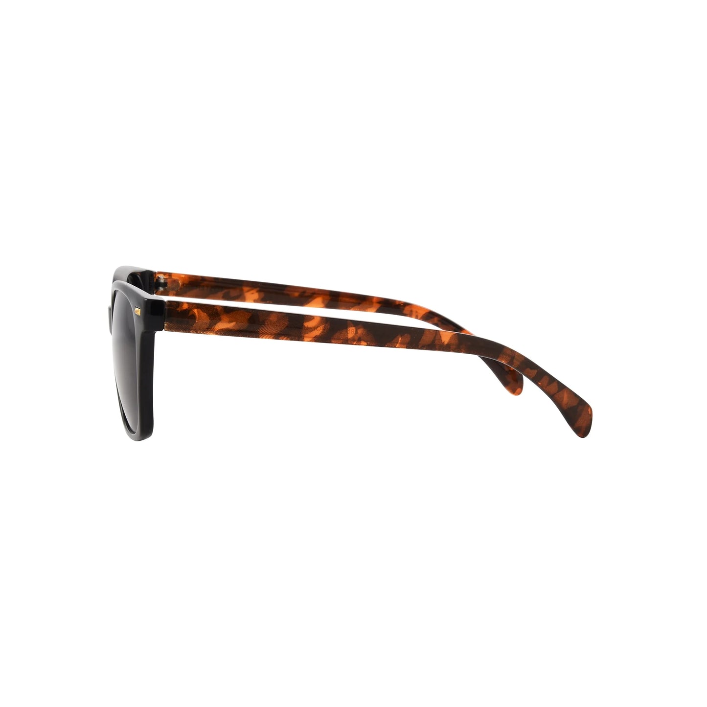 Foster Grant Women's Polarized Way-Shaped Sunglasses, Black - SEVENB