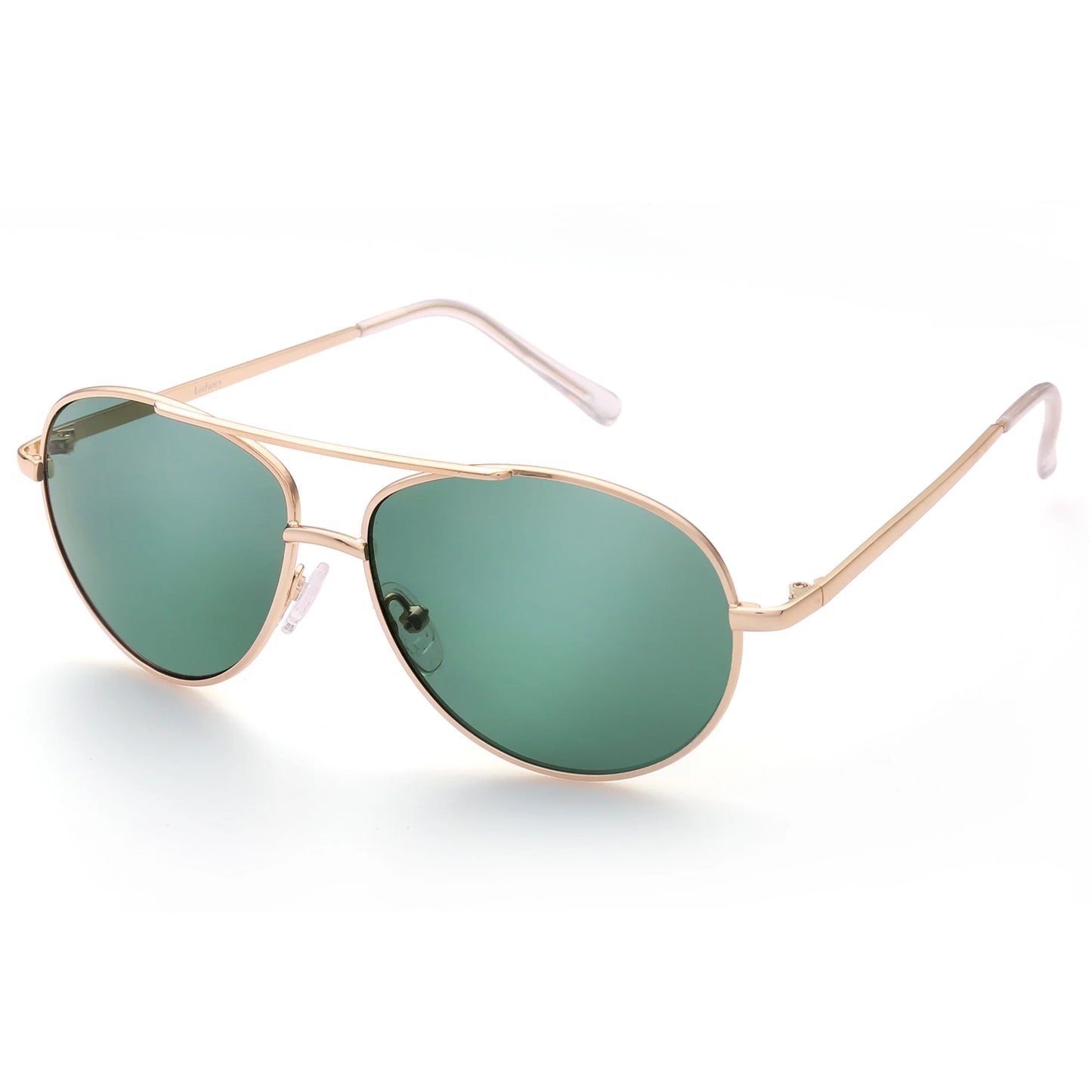 Aviator Sunglasses for Kids Girls Boys Age 3-12, with Case, UV Protection,Green - SEVENB