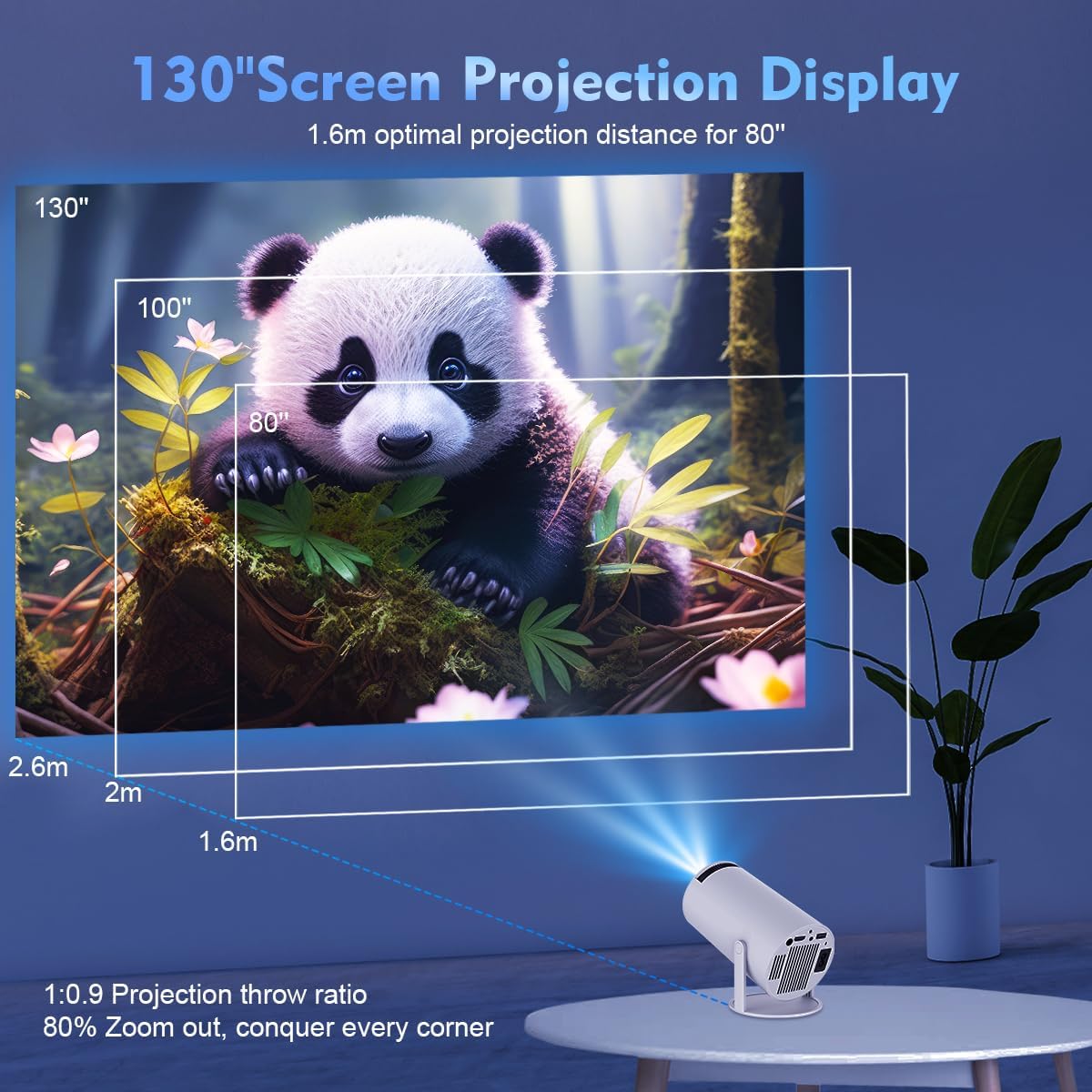 Magcubic Mini Portable Projector - Home Video Projector - SEVENB
