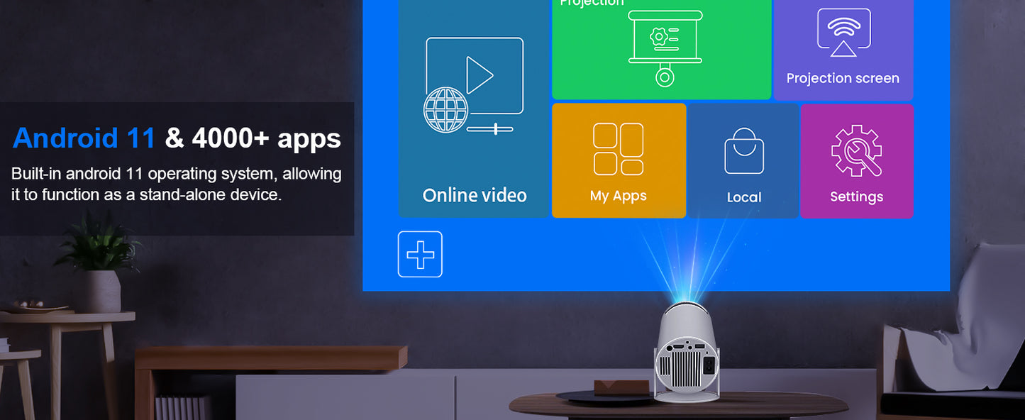 Magcubic Mini Portable Projector - Home Video Projector - SEVENB