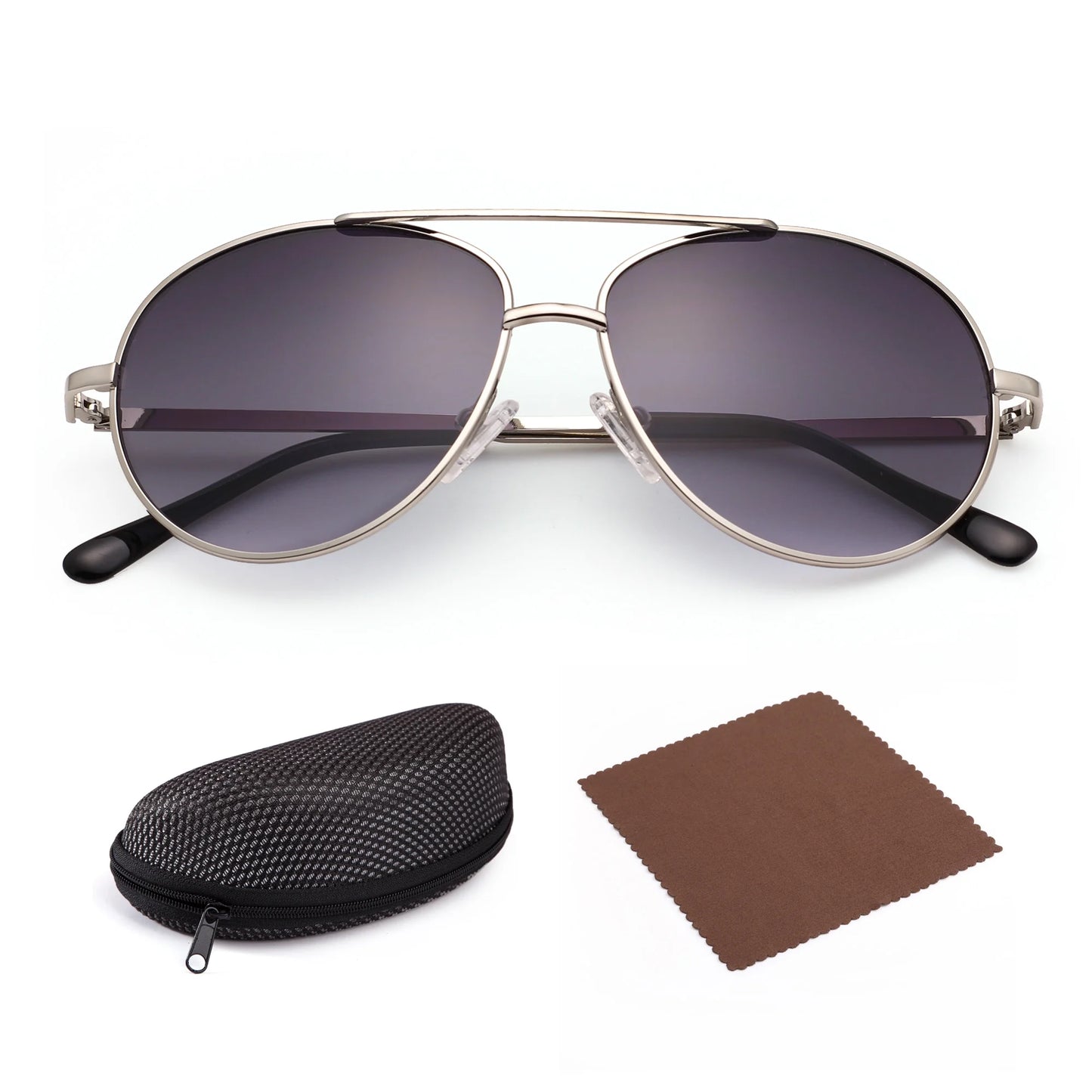 Aviator Sunglasses for Kids Girls Boys Age 3-12, with Case, UV Protection,Green - SEVENB
