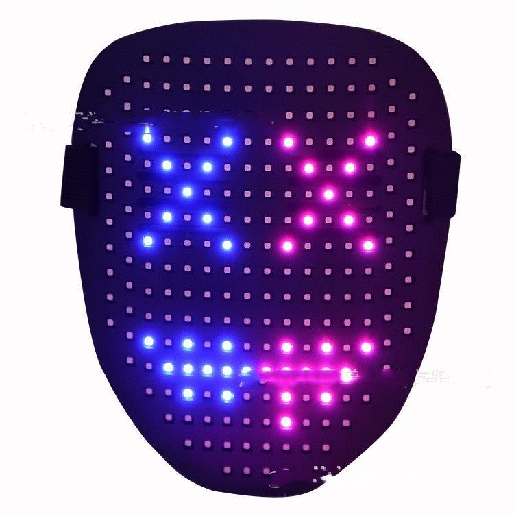 Halloween LED Glow Mask Black USB