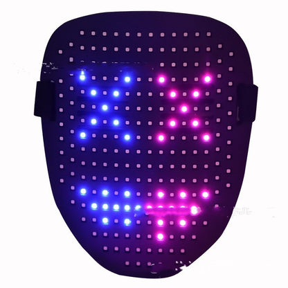 Halloween LED Glow Mask Black USB