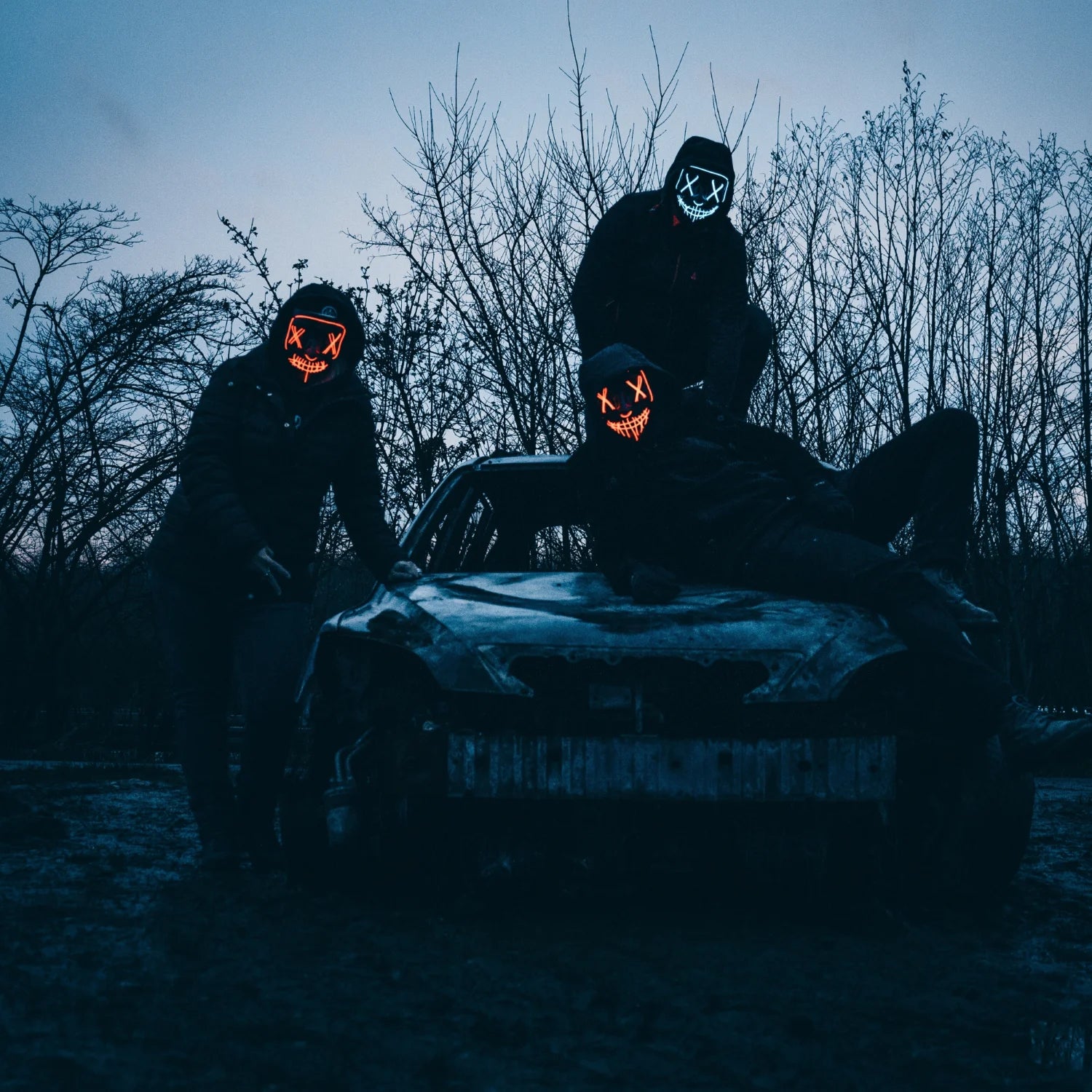 Halloween LED Glow-Up Mask - SEVENB