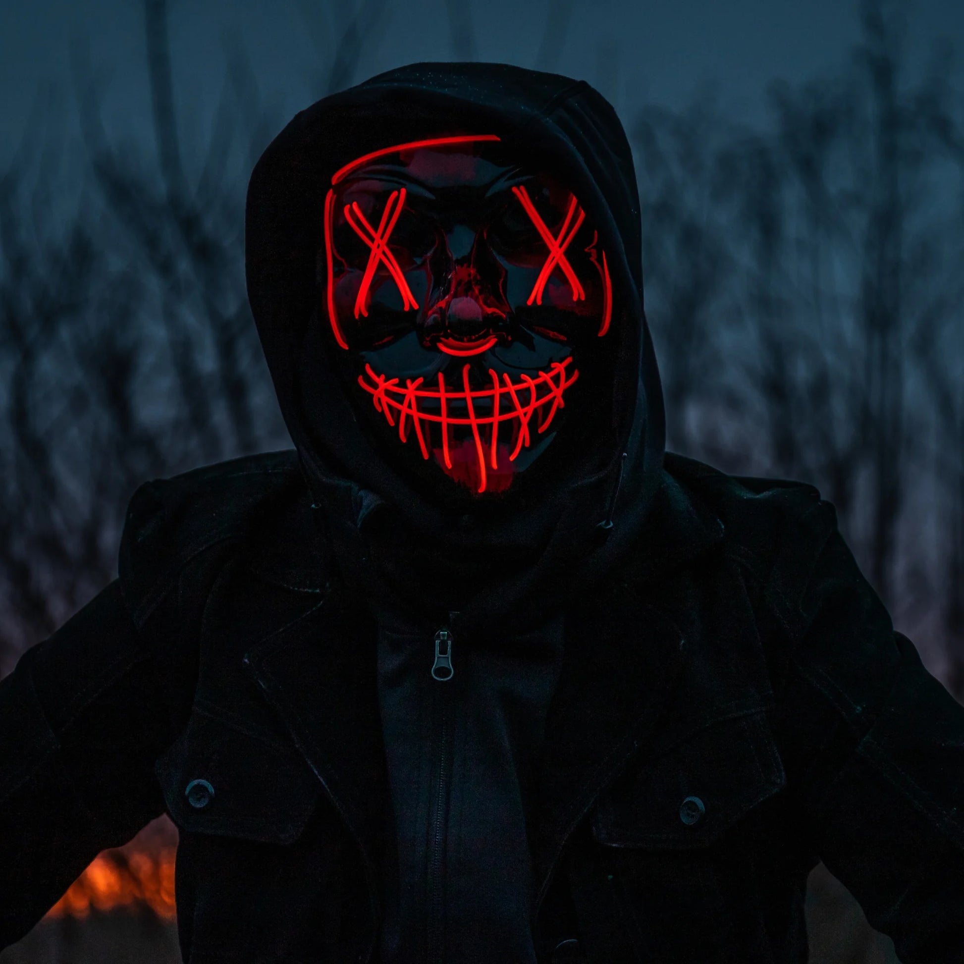 Halloween LED Glow-Up Mask - SEVENB