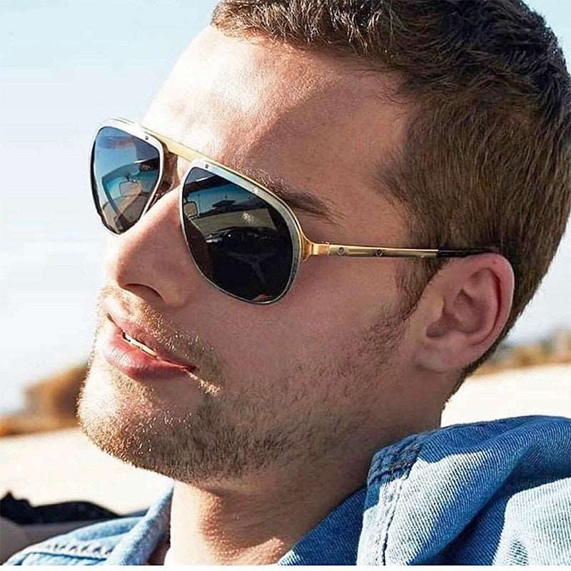 Aviator-Style Polarized Sunglasses