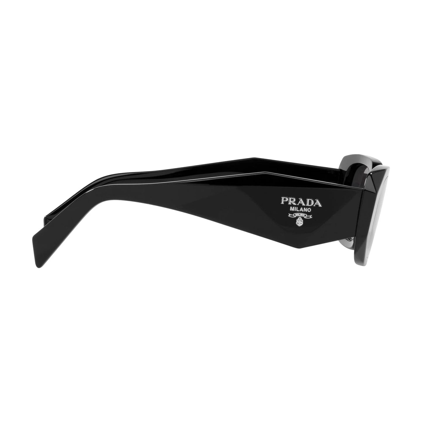 Prada PR 17WS Plastic Womens Rectangle Sunglasses Black - SEVENB