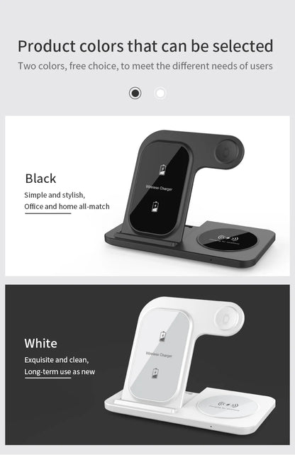 VIKEFON 3 in 1 Wireless Fast Charger - SEVENB