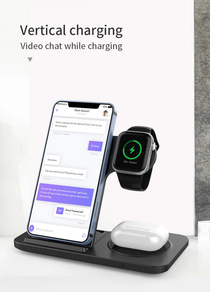 VIKEFON 3 in 1 Wireless Fast Charger - SEVENB