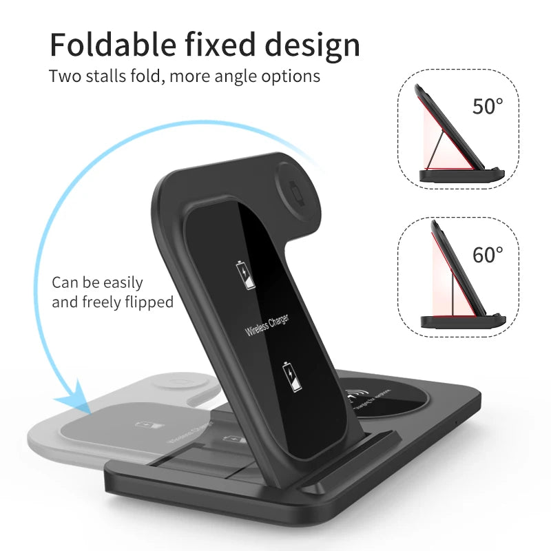 VIKEFON 3 in 1 Wireless Fast Charger - SEVENB