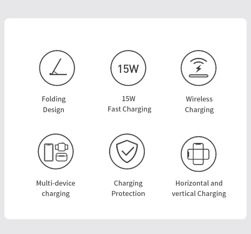 VIKEFON 3 in 1 Wireless Fast Charger - SEVENB