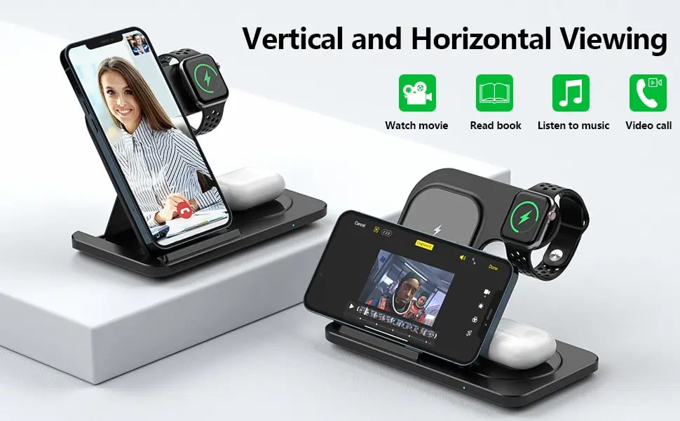 VIKEFON 3 in 1 Wireless Fast Charger - SEVENB