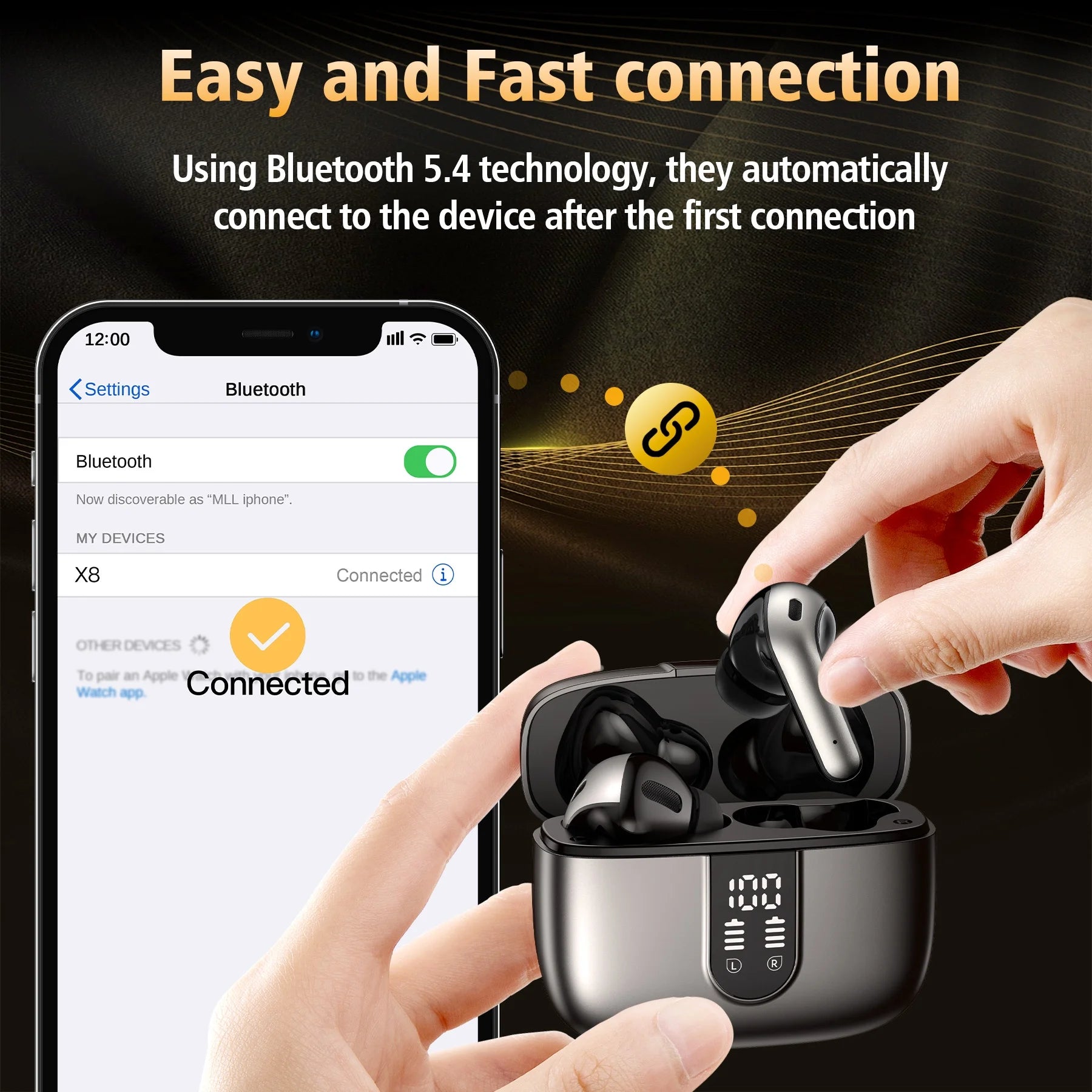 VEAT00L Wireless Earbuds - SEVENB