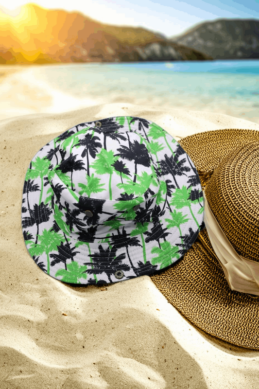Tropical Vibes Palm Tree Bucket Hat